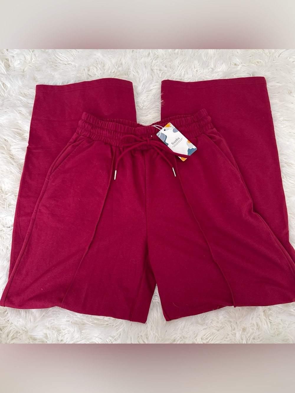 Women's Burgundy Track Pants & Joggers - Unbranded